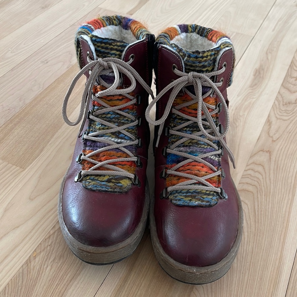 Rieker Felicitas Booties 40 Burgundy